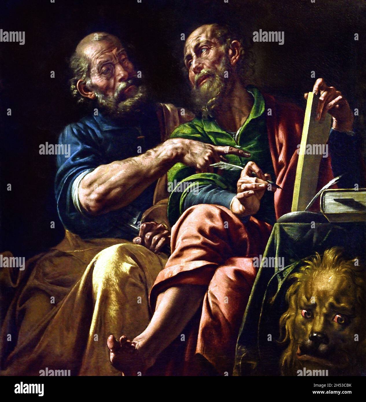 I Santi Pietro e Marco, Santi Pietro e Marco, 1626 - 1628,D'Enrico Antonio di Giovanni , Tanzio da Varallo, 1575-1633 Italia, Santi Pietro e Marco, 1626 - 1628, D,Enrico, Antonio, di ,Giovanni , Tanzio, da ,Varallo, 1575-1633 Italia, Italiano. Foto Stock