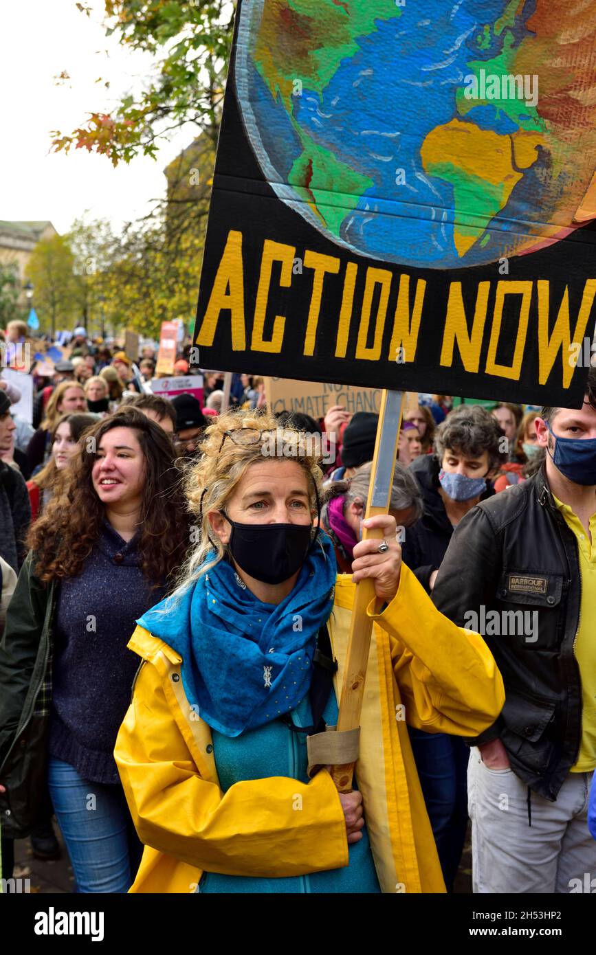 Cambiamento climatico e protesta anticapitalista a Bristol, 6 settembre 2021, Regno Unito Foto Stock