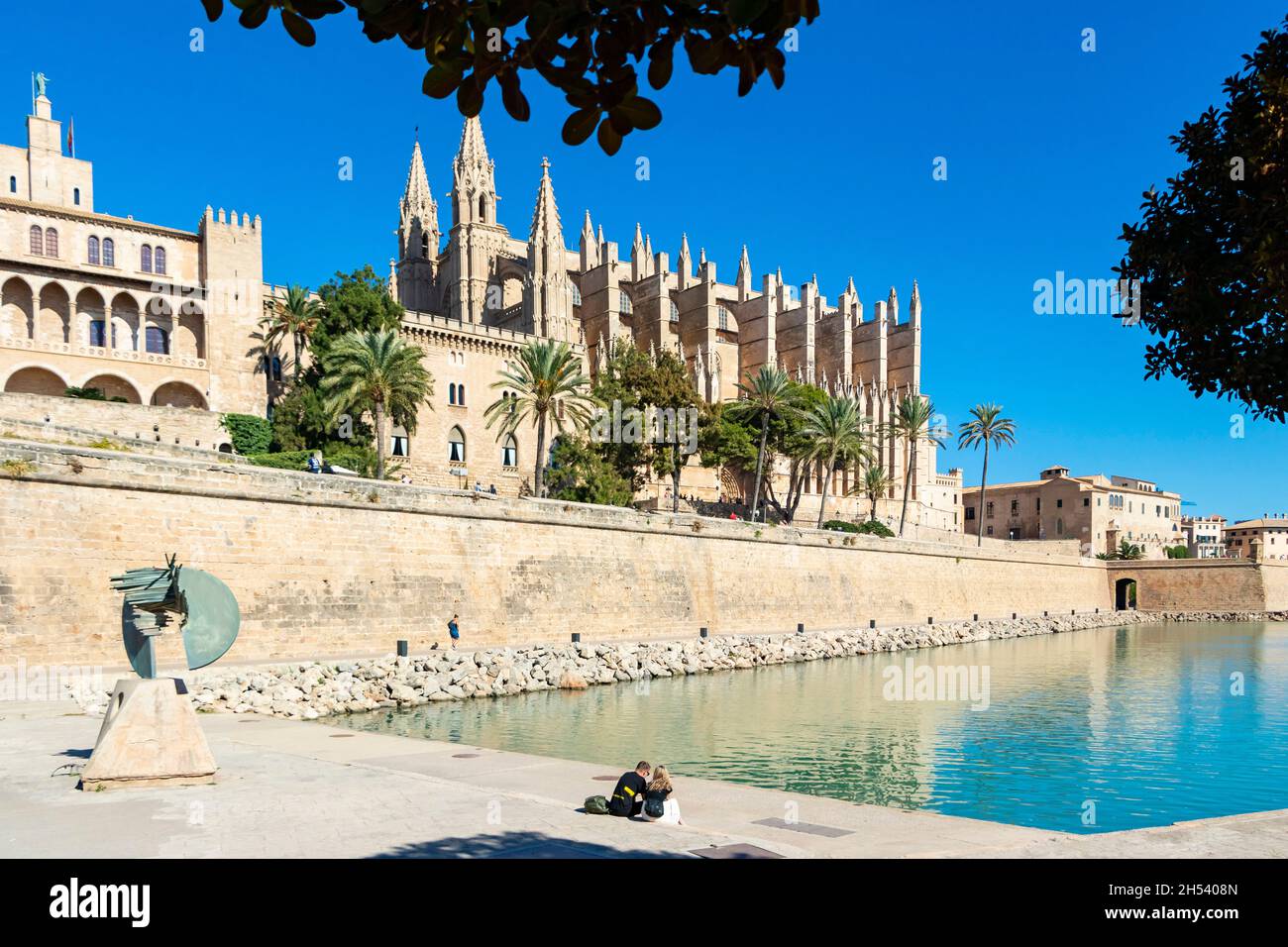 Cattedrale a Palma di Maiorca Spagna Foto Stock