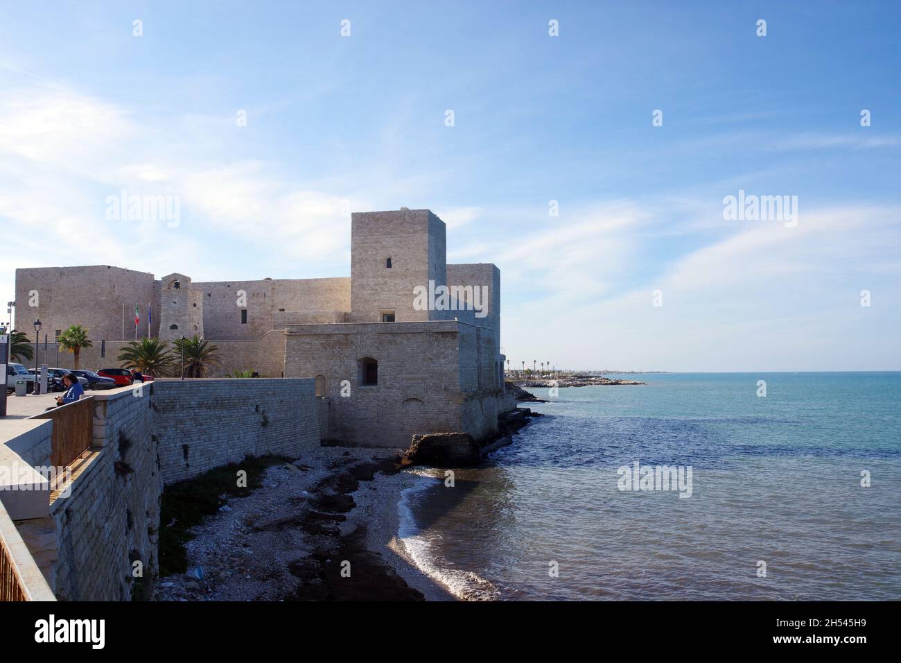 Trani, Puglia, Italia. Vecchio castello Foto Stock