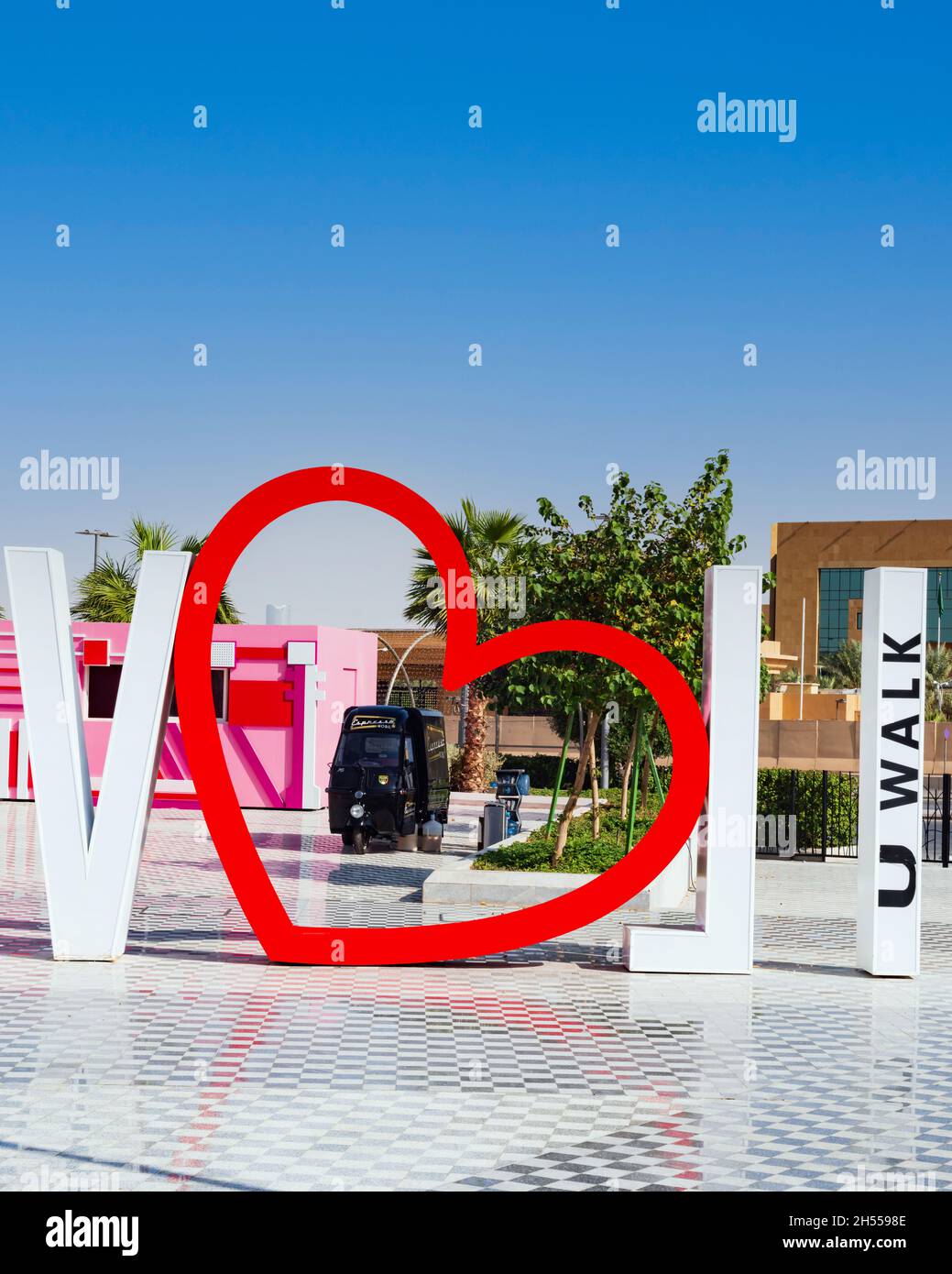 I Love Riyadh - tagliato Foto Stock