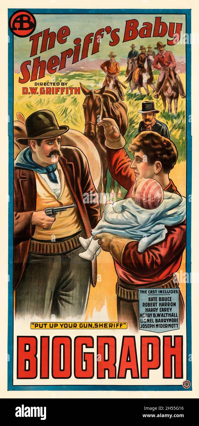 Il film occidentale del bambino dello sceriffo (Biograph, R-1915) Foto Stock