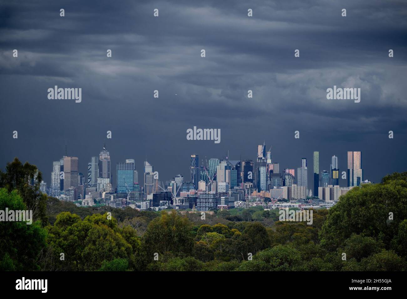 Ecco la tempesta Foto Stock