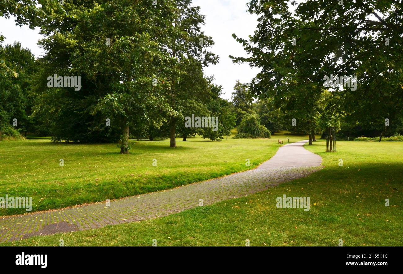 Hollywells Park, Ipswich, Suffolk, Regno Unito Foto Stock