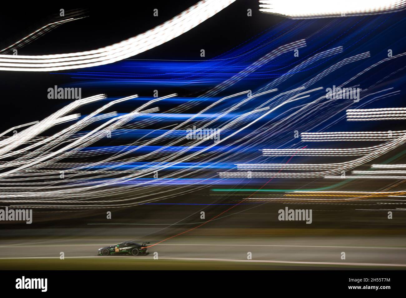 777 Hoshino Satoshi (jpn), Fujii Tomonobu (jpn), Watson Andrew (gbr), D'Station Racing, Aston Martin Vantage AMR, in azione durante la 8 ore del Bahrain, 6° round del FIA World Endurance Championship 2021, FIA WEC, sul circuito Internazionale del Bahrain, dal 4 al 6 novembre 2021 a Sakhir, Bahrain - Foto: Germain Hazard/DPPI/LiveMedia Foto Stock