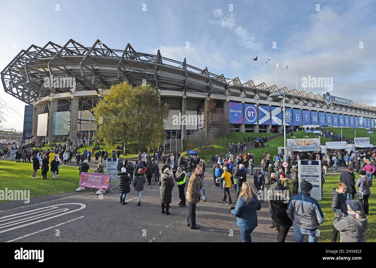 Edimburgo, Regno Unito. 7 Nov 2021. BT Murrayfield in anticipo per la partita Autumn Nation Series tra Scozia e Australia al Murrayfield Stadium di Edimburgo. Il credito d'immagine dovrebbe leggere: Neil Hanna/Sportimage Credit: Sportimage/Alamy Live News Foto Stock