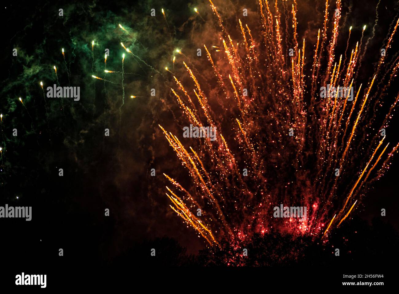 Fuochi d'artificio di Alexandra Palace 2021 Foto Stock