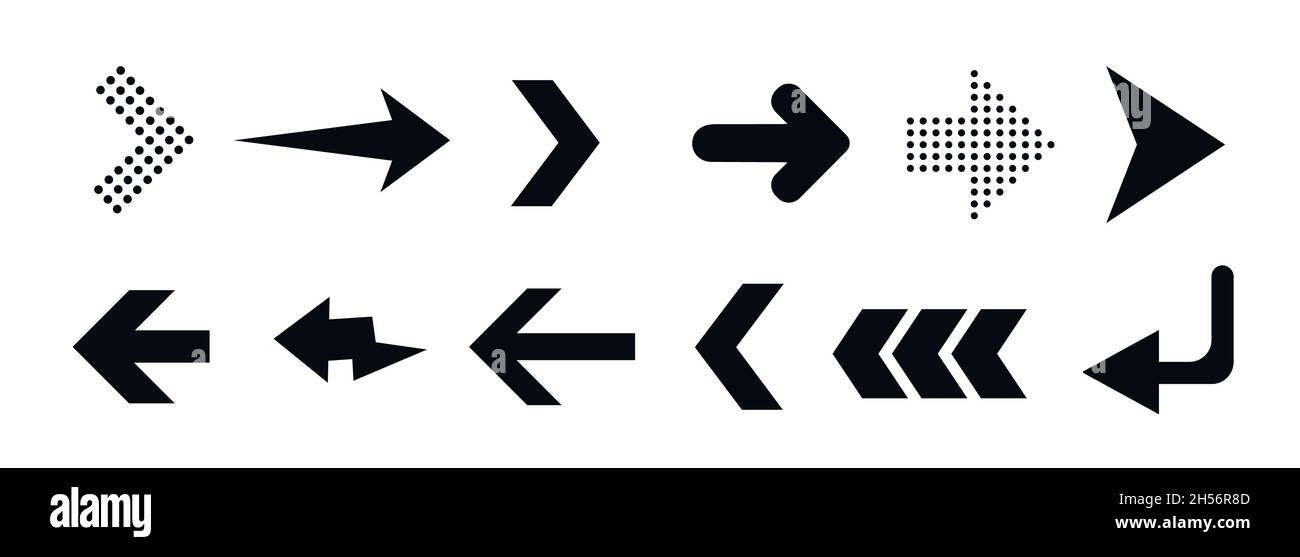 Scorri verso l'alto, insieme di pulsanti per i social media. Frecce nere, pulsanti e icone per pubblicità e marketing Illustrazione Vettoriale