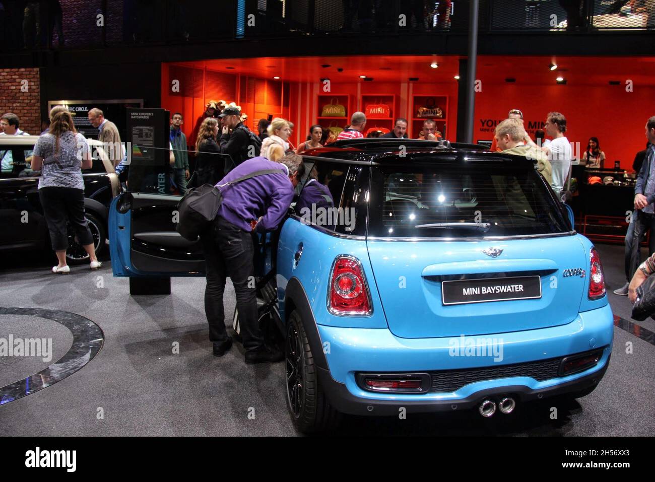 Mini Cooper: Visione di un mini cooper Bayswater, edizione speciale. Auto Show - Francoforte - Germania - Settembre 2013. Foto Stock