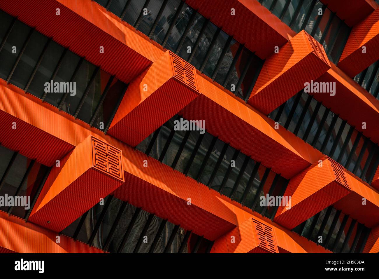 Tetto del Palazzo d'Arte Cinese Foto Stock