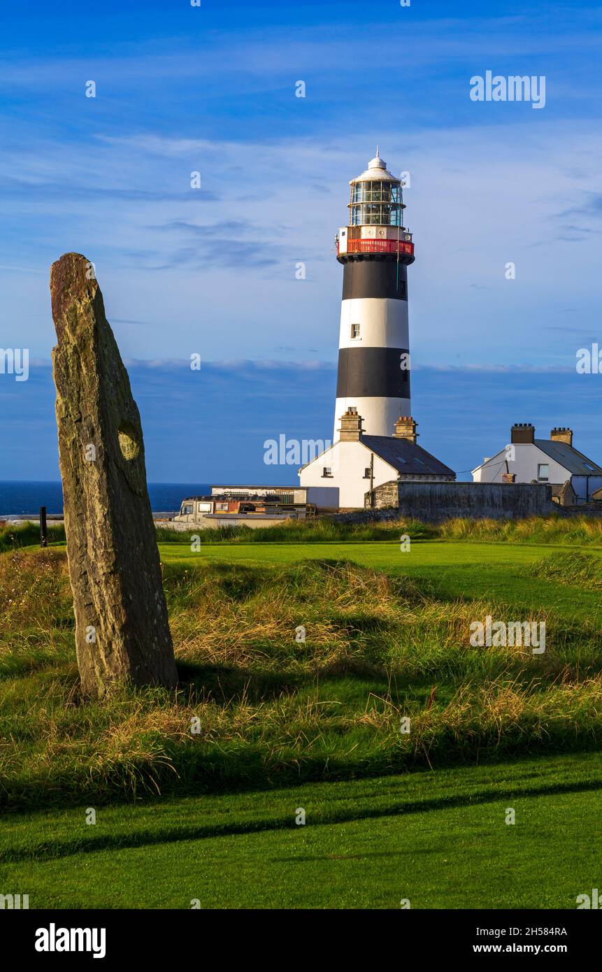 Old Head of Kinsale Lighthouse, County Cork, Irlanda Foto Stock