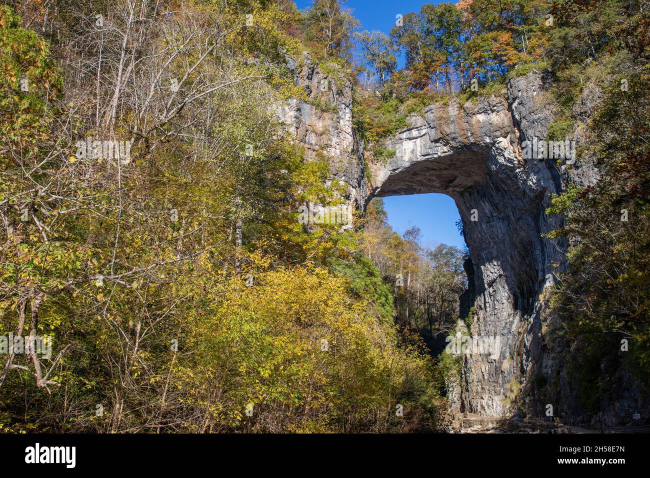 Ponte naturale nello stato della Virginia Foto Stock