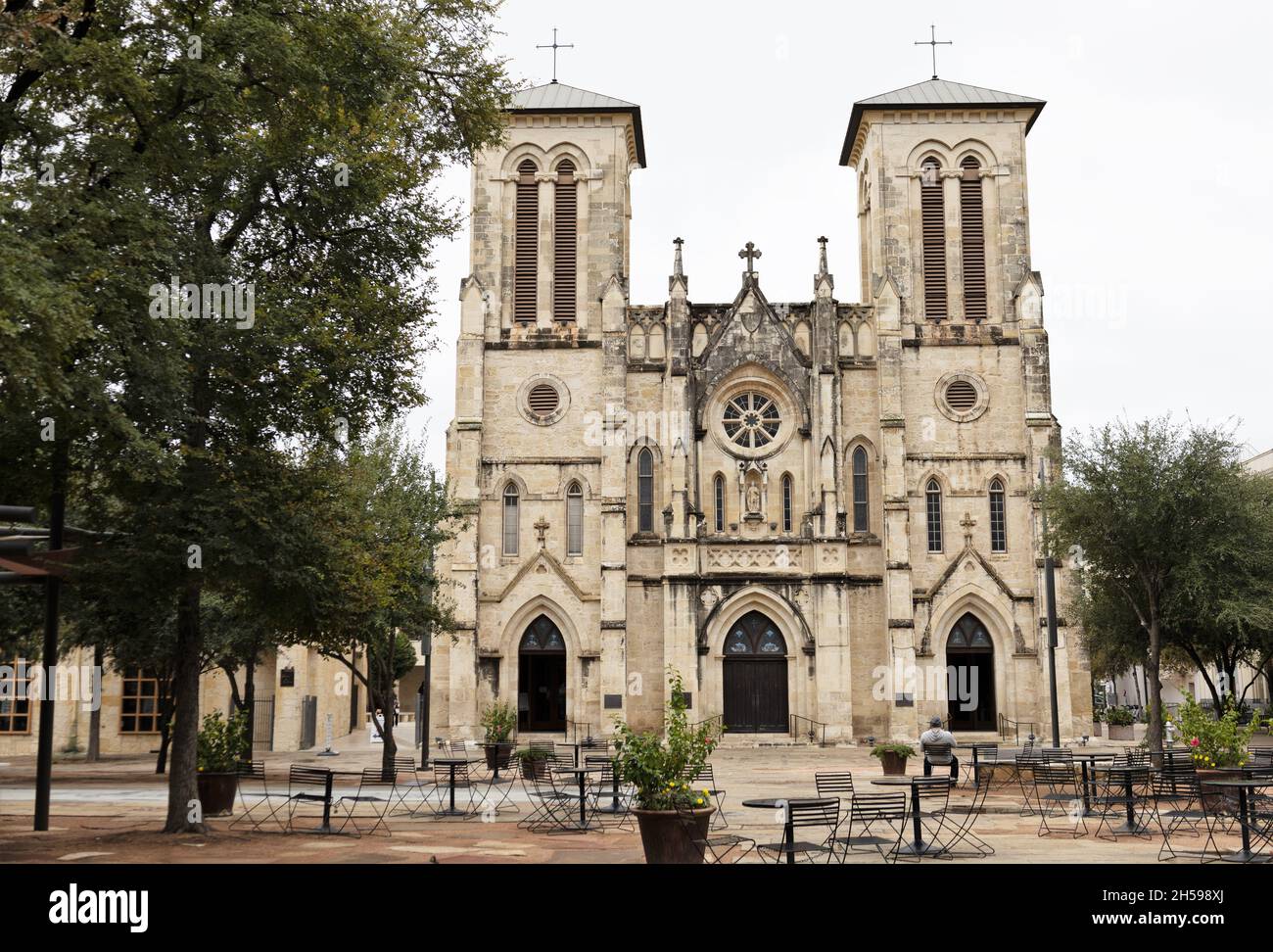 Cattedrale di San Fernando a San Antonio, Texas. Foto Stock