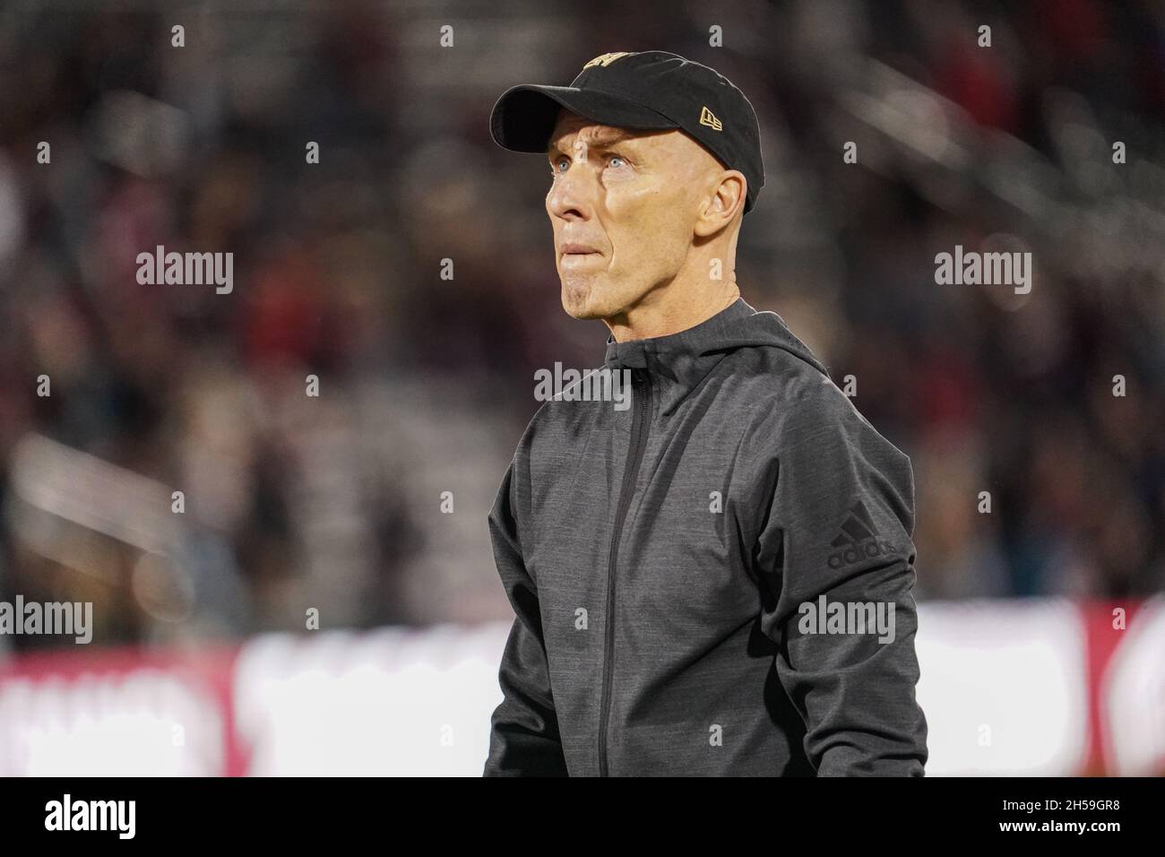 Denver, Colorado, USA, 7 novembre 2021, Los Angeles FC Head Coach Bob Bradley al Dick’s Sporting Goods Park (Photo Credit: Marty Jean-Louis) Credit: Marty Jean-Louis/Alamy Live News Foto Stock