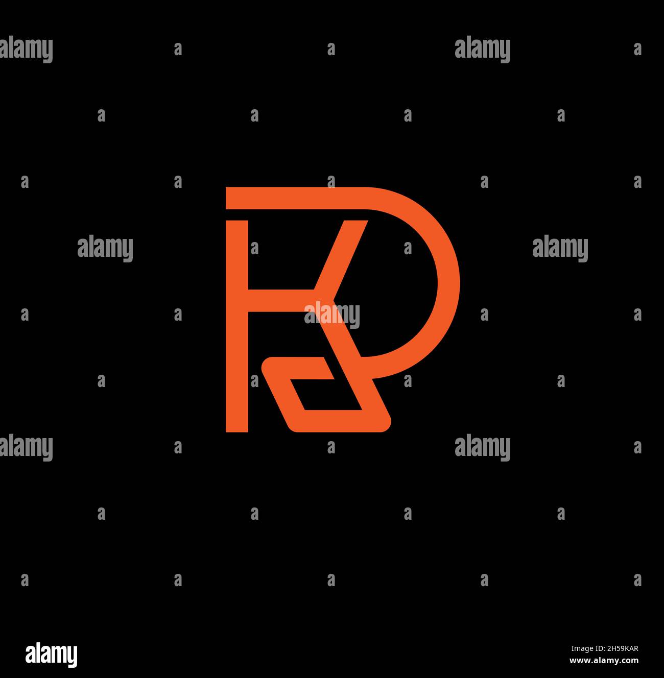 Iniziale rk lettera creativa moderno business tipografia modello vettoriale. Design creativo con logo rk. Illustrazione Vettoriale