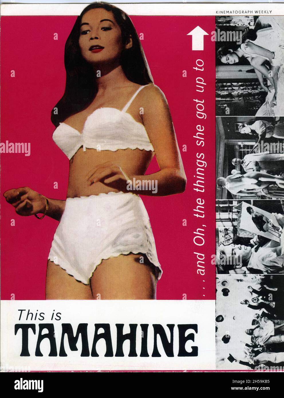 NANCY KWAN JOHN FRASER e DENNIS PRICE in TAMAHINE 1963 regista PHILIP LEACOCK basato sul romanzo di Thelma Niklaus Associated British Picture Corporation (ABPC) / Warner - Distributori Pathe Foto Stock