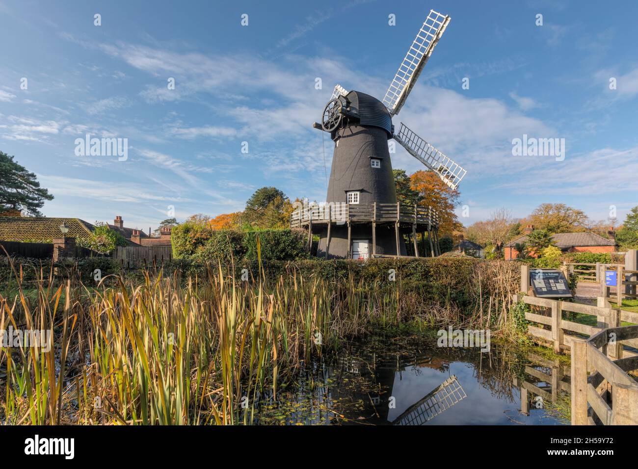Bursledon Windmill, Eastleigh, Hampshire, Inghilterra, Regno Unito Foto Stock