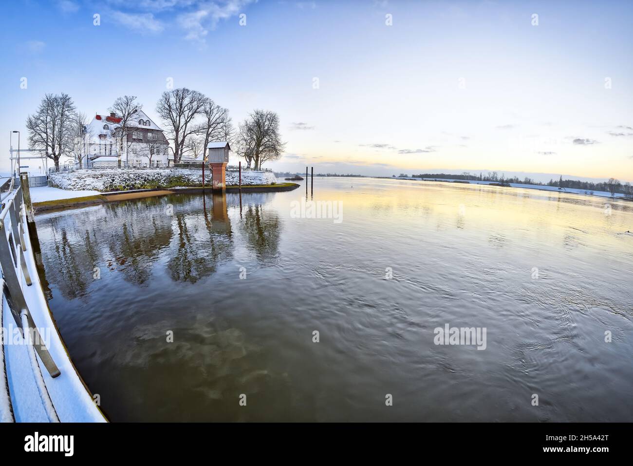 Zollenspieker Fährhaus in Kirchwerder, Vier- und Marschlande, Amburgo, Deutschland, Europa Foto Stock