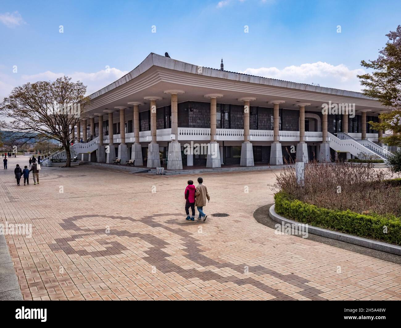 31 marzo 2019: Gyeongju, Corea del Sud - Museo Nazionale di Gyeongju, che ripercorre la storia della città come Seorabeol, capitale dello storico re Silla Foto Stock
