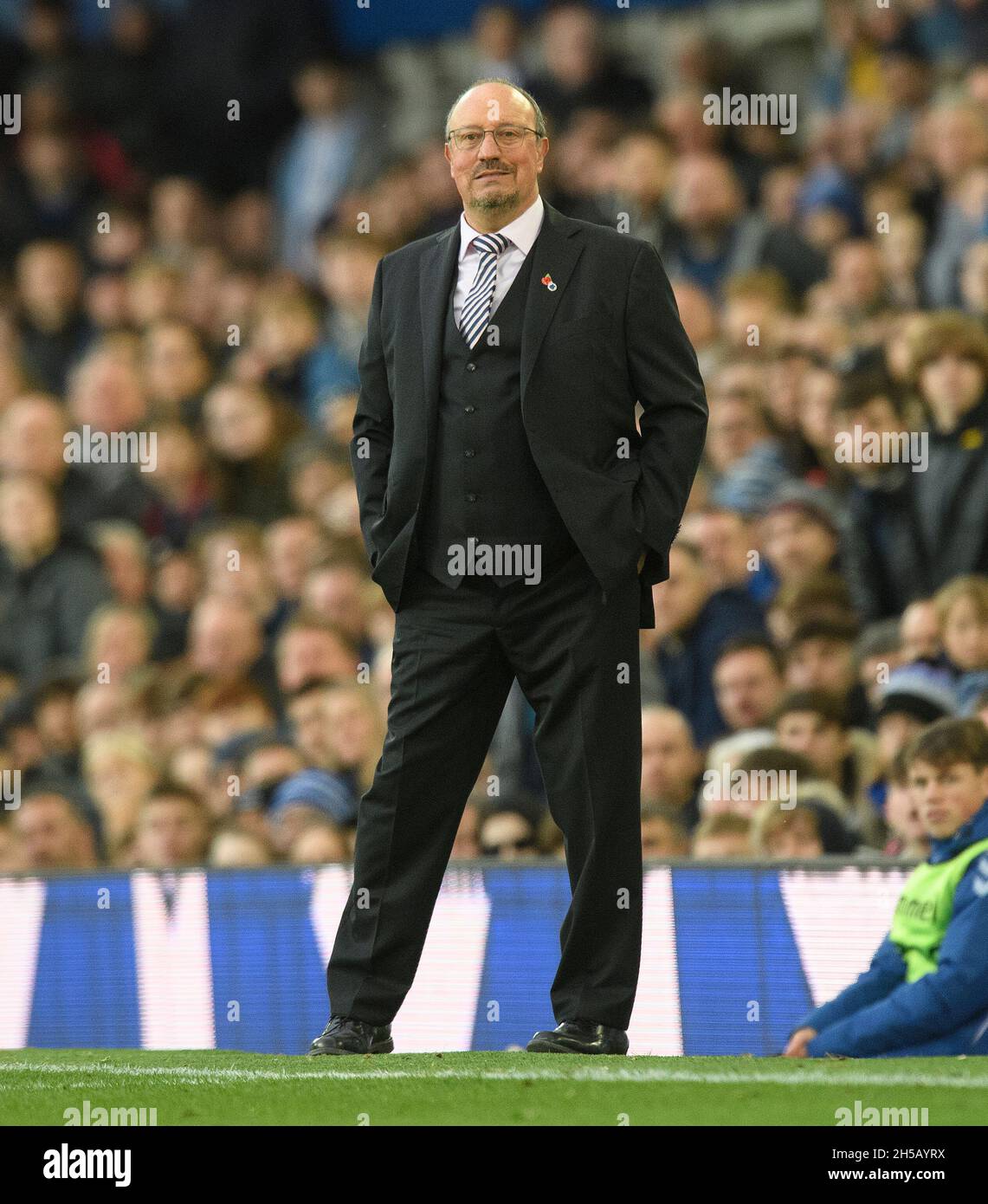 Liverpool, Regno Unito. 7 novembre 2021. 07 Novembre 2021 - Everton v Tottenham Hotspur - Goodison Park Everton Manager Rafa Benitez durante la partita della Premier League al Goodison Park, Liverpool Picture Credit : © Mark Pain / Alamy Live News Foto Stock