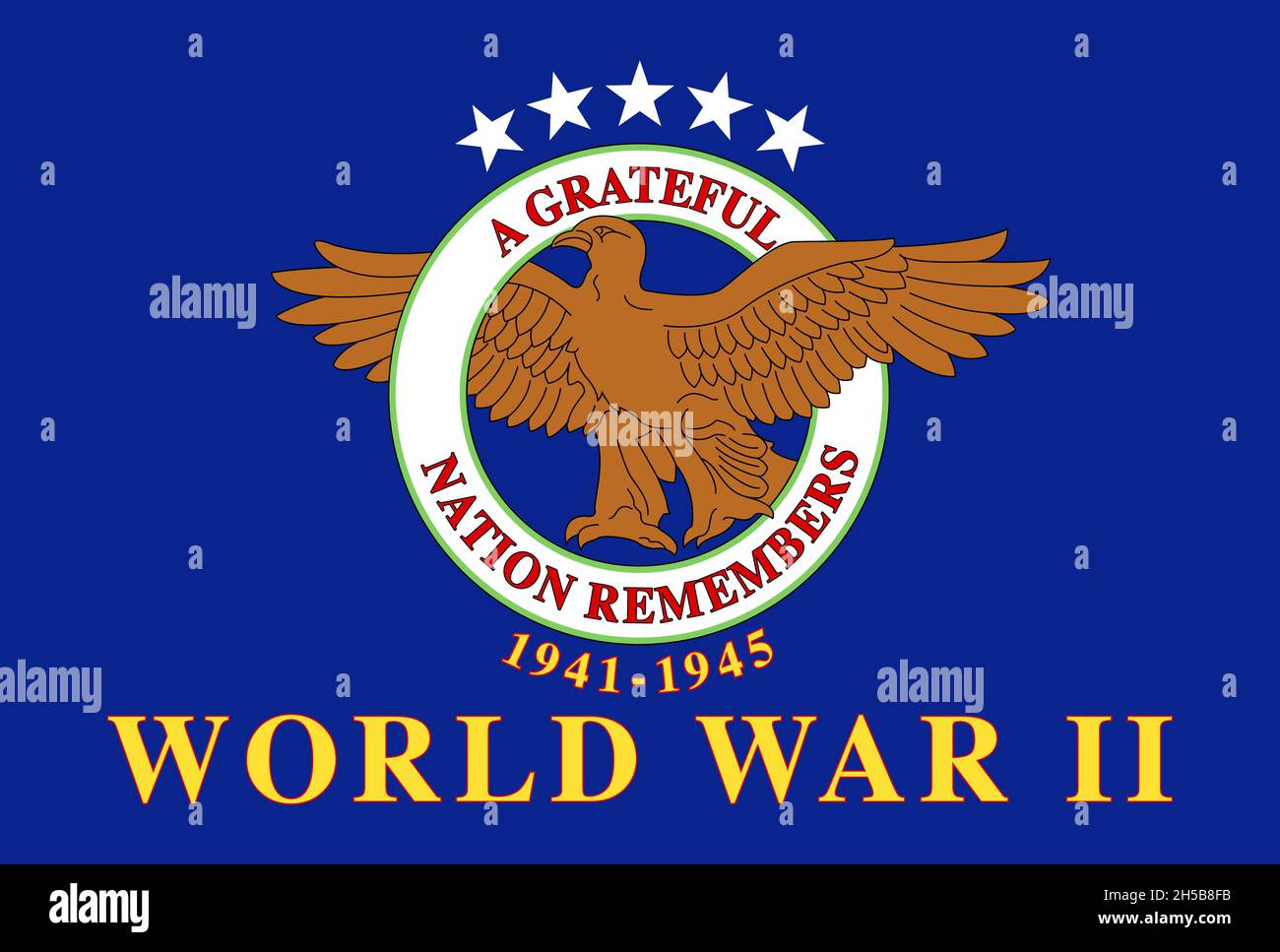 Simbolo commemorativo della seconda guerra mondiale Immagini Vettoriali
