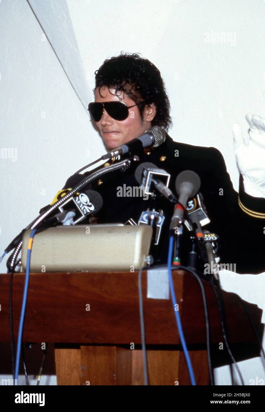 Michael Jackson 1984 Credit: Ralph Dominguez/MediaPunch Foto Stock