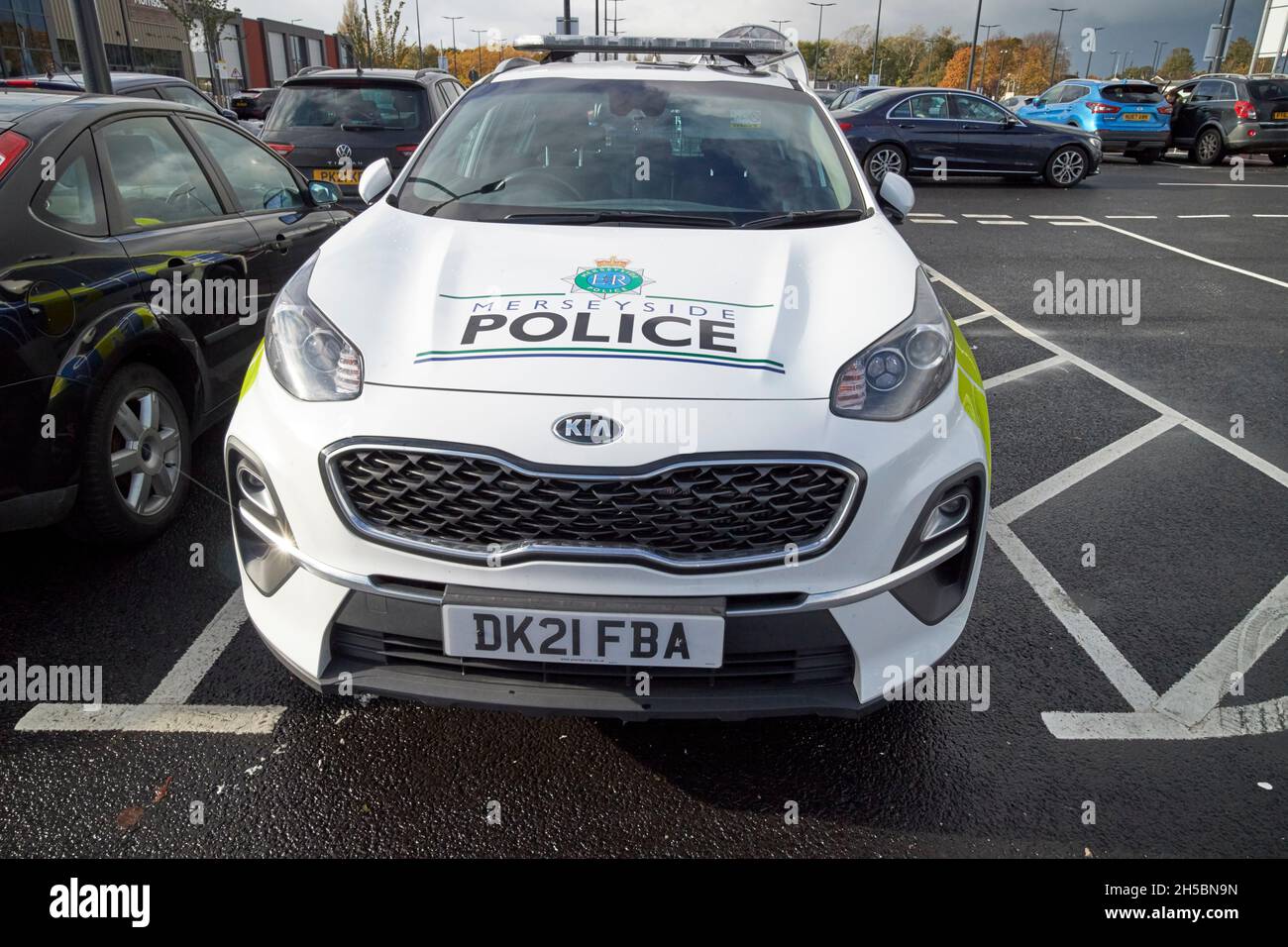 merseyside polizia kia sportage veicolo risposta incidente Liverpool merseyside regno unito Foto Stock
