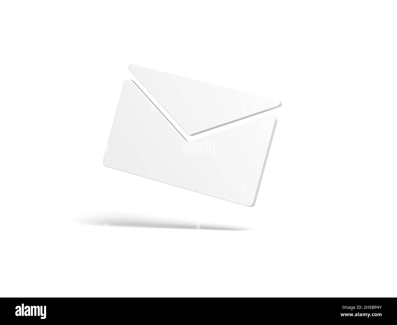 Icona posta isolata su sfondo bianco. E-mail E-mail. illustrazione 3d. Foto Stock