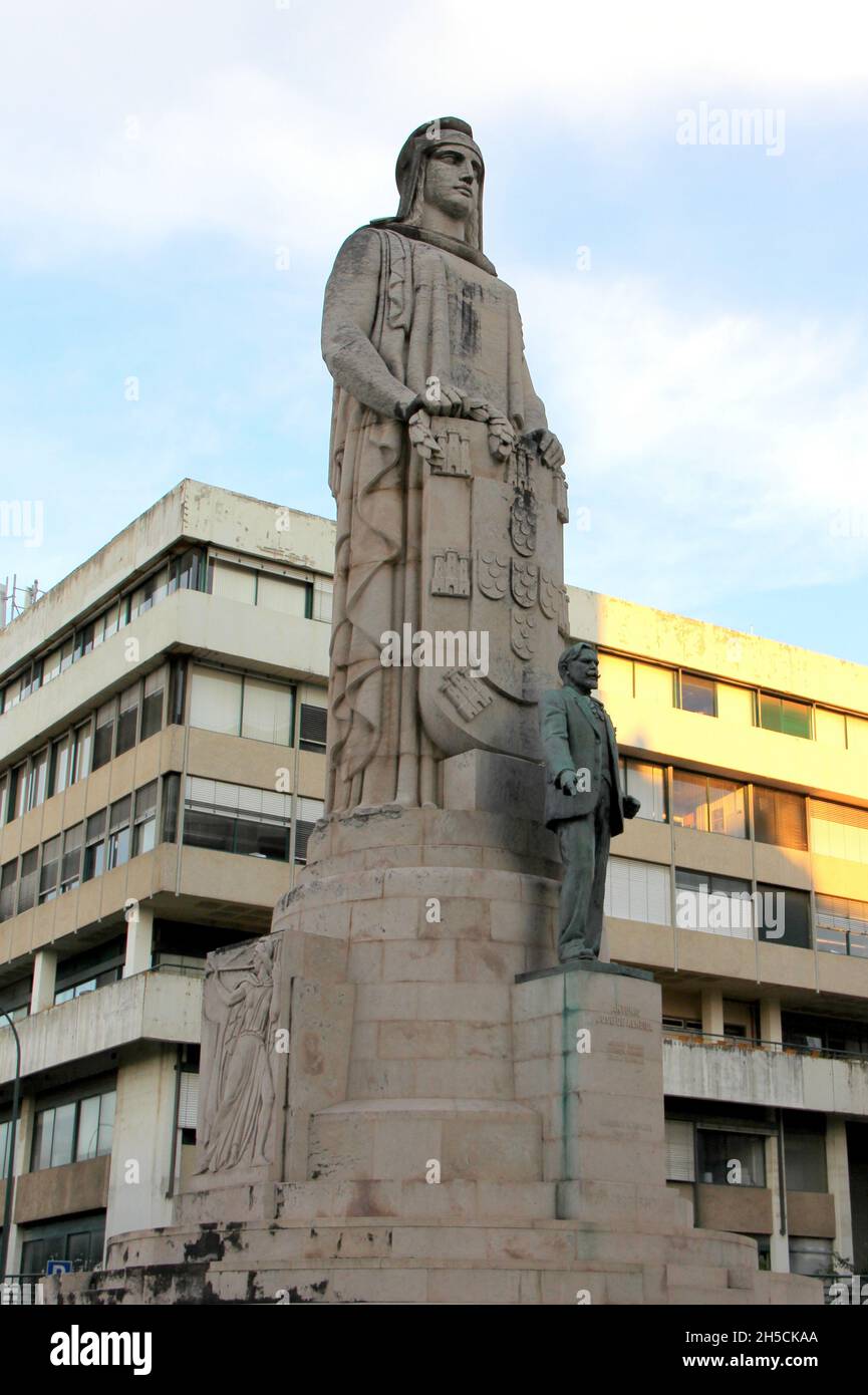 Monumento ad Antonio Jose de Almeda, il sesto presidente del Portogallo dal 1919 al 1923, dedicato nel 1937, Lisbona, Portogallo Foto Stock