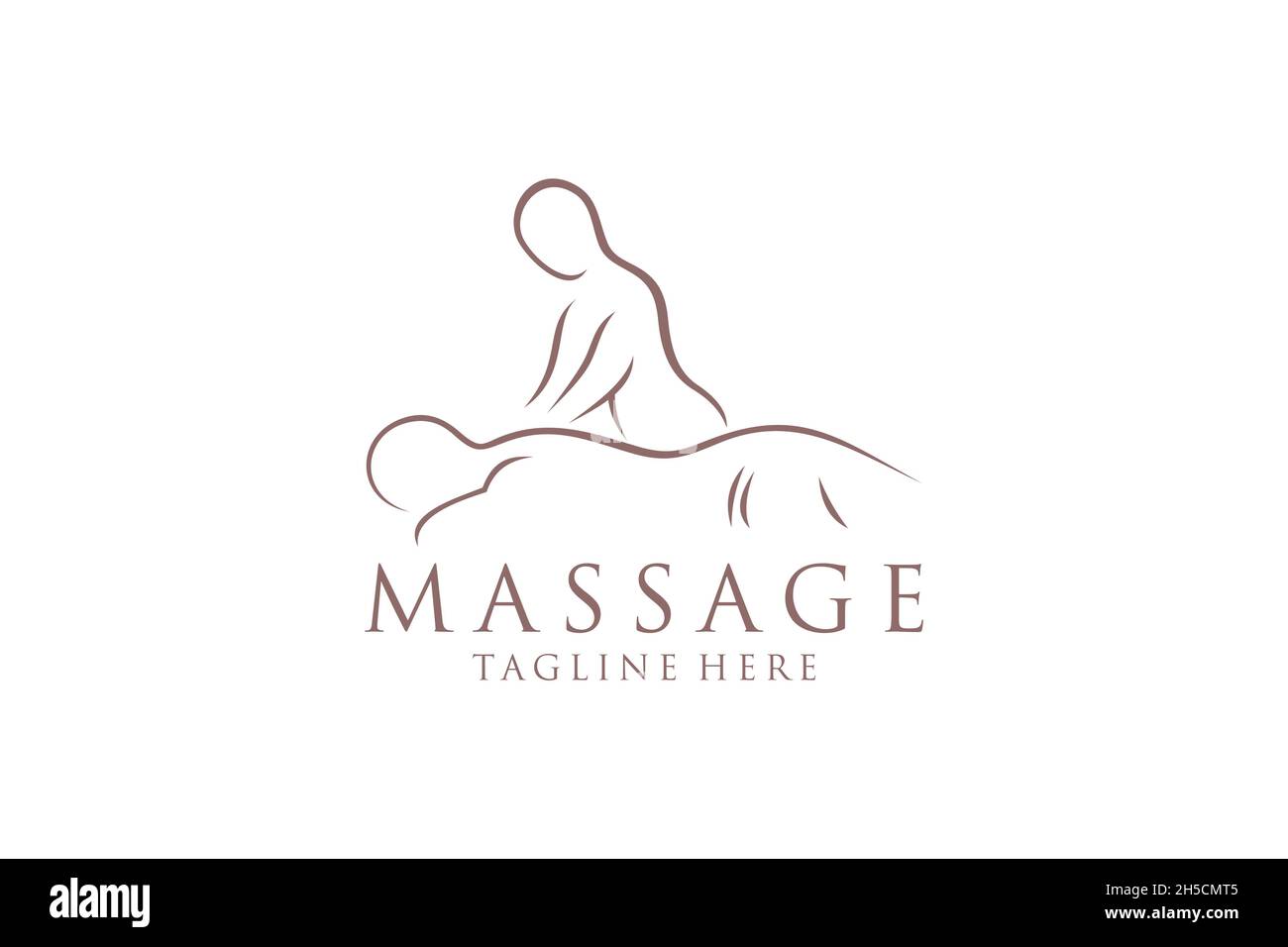 Logo massaggio corpo, icona Centro benessere corpo, salone massaggi, spa, relax, rejenuvate, olio essenziale, fondo bianco, vettore Illustrazione Vettoriale