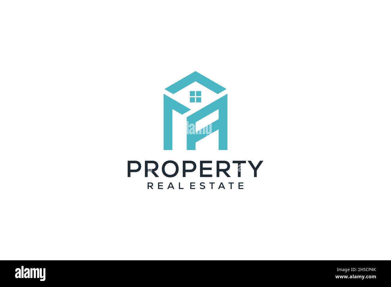 Logo Letter R Real Estate. Architettura di costruzione modello di progettazione del logo Illustrazione Vettoriale