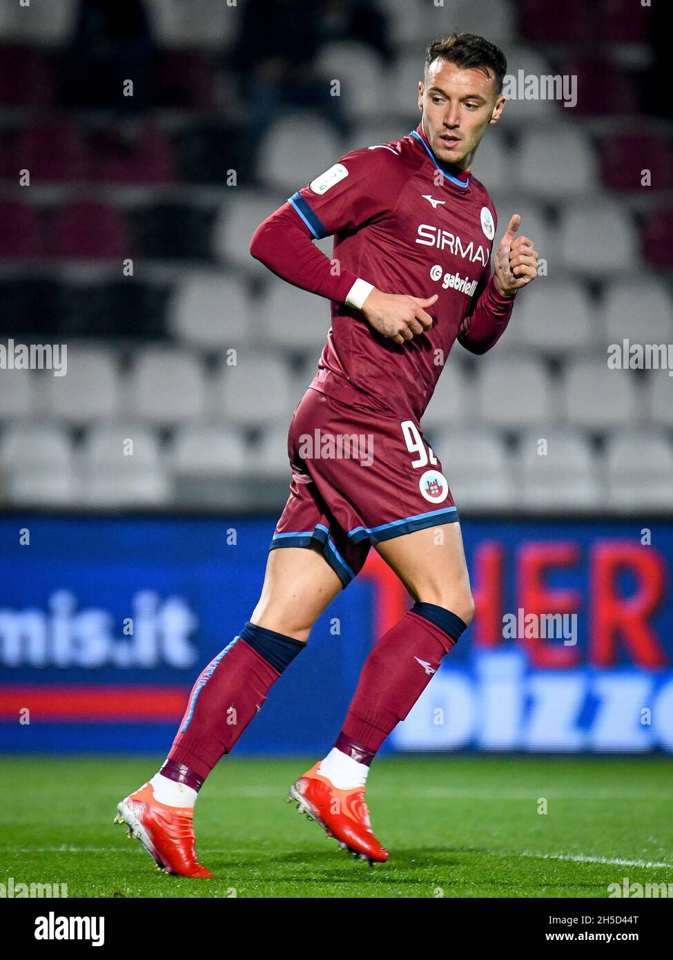 Enrico Baldini (Cittadella) durante AS Cittadella vs AC Pisa, Campionato Italiano di Calcio BKT a Cittadella (PD), Italia, novembre 07 2021 Foto Stock