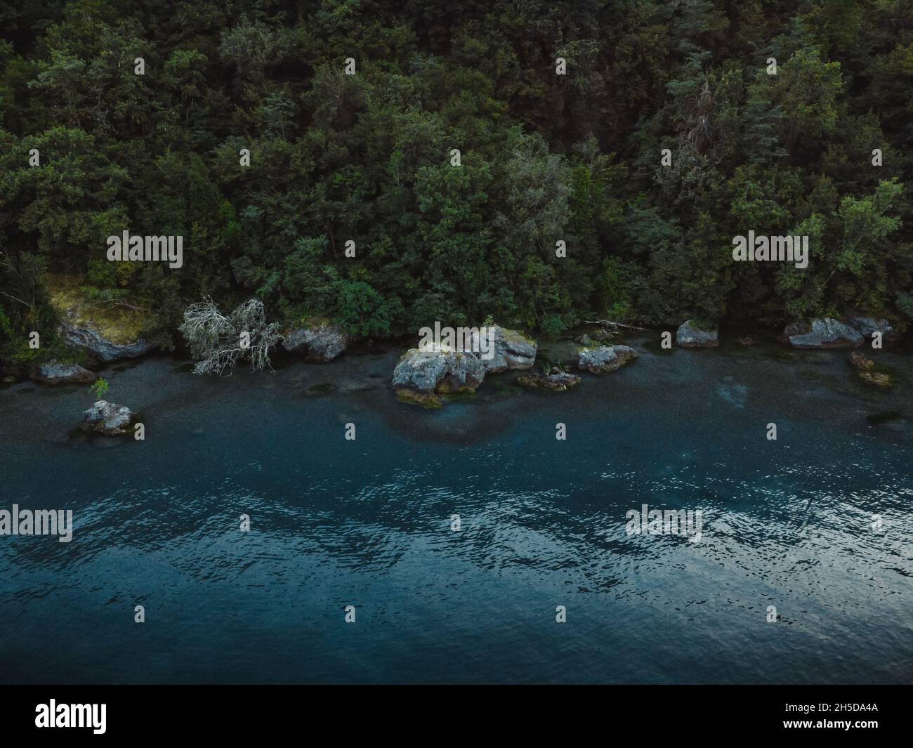 una splendida vista sul lago di garda Foto Stock