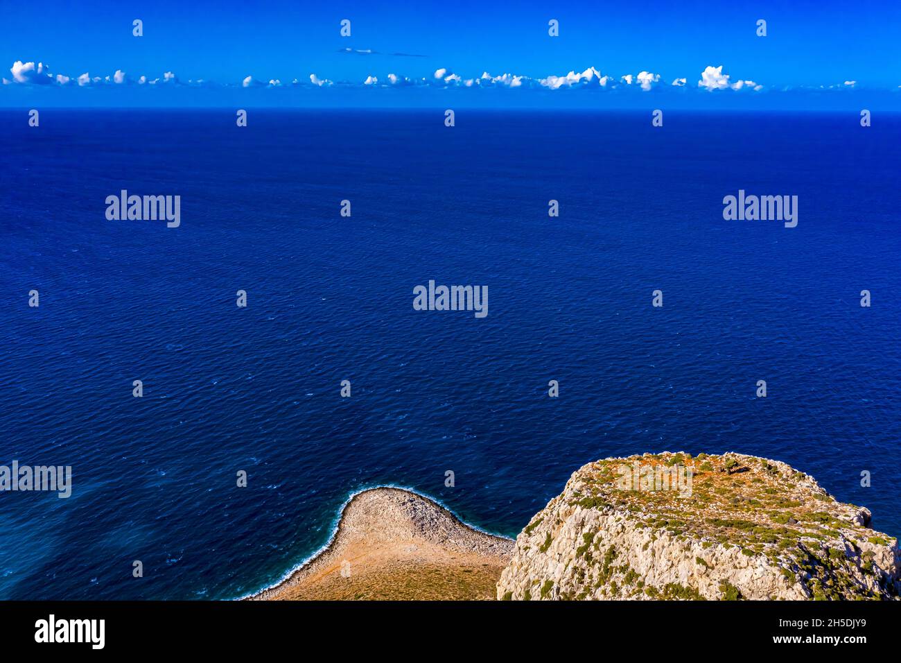 Kreta aus der Luft | Schöne Landschaften auf Kreta von oben gefilmt | Creta dall'alto con drone Foto Stock