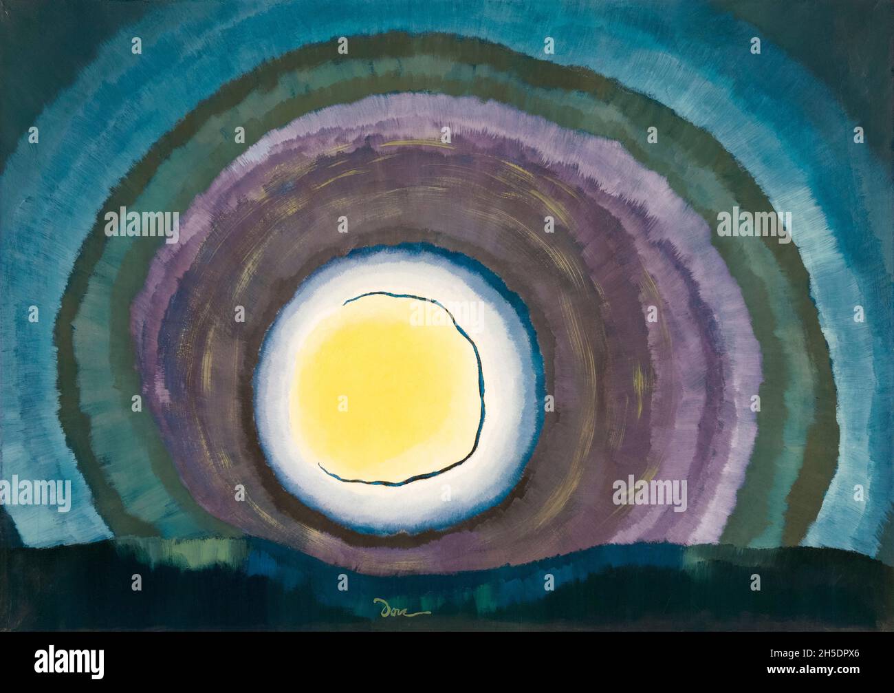 Arthur Garfield dove, pittura astratta, Sunrise III, 1936-1937 Foto Stock