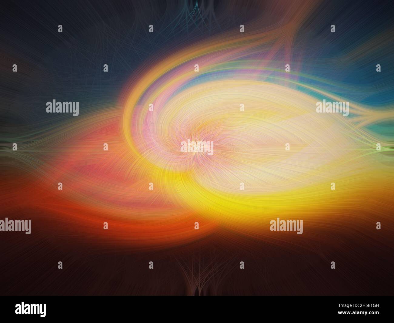 Un astratto twisted fibre di luce effetto sfondo Foto Stock