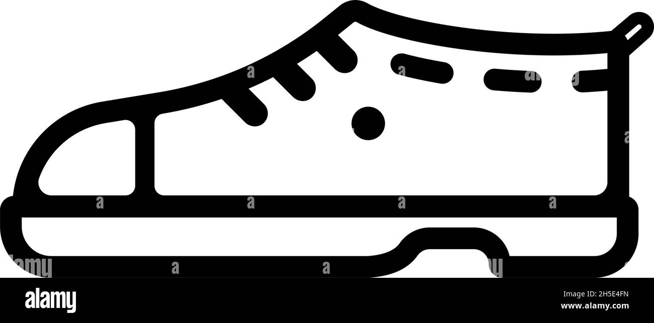 Illustrazione di un'icona vettoriale di scarpe e calzature Illustrazione Vettoriale
