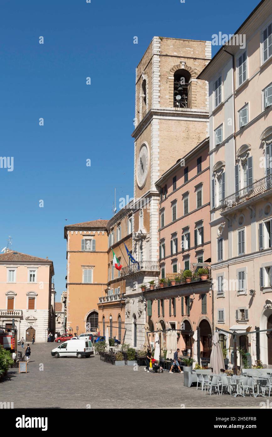 Centro storico, Piazza del Plebiscito, Palazzo del Governamento, Ancona, Marche, Italia, Europa Foto Stock