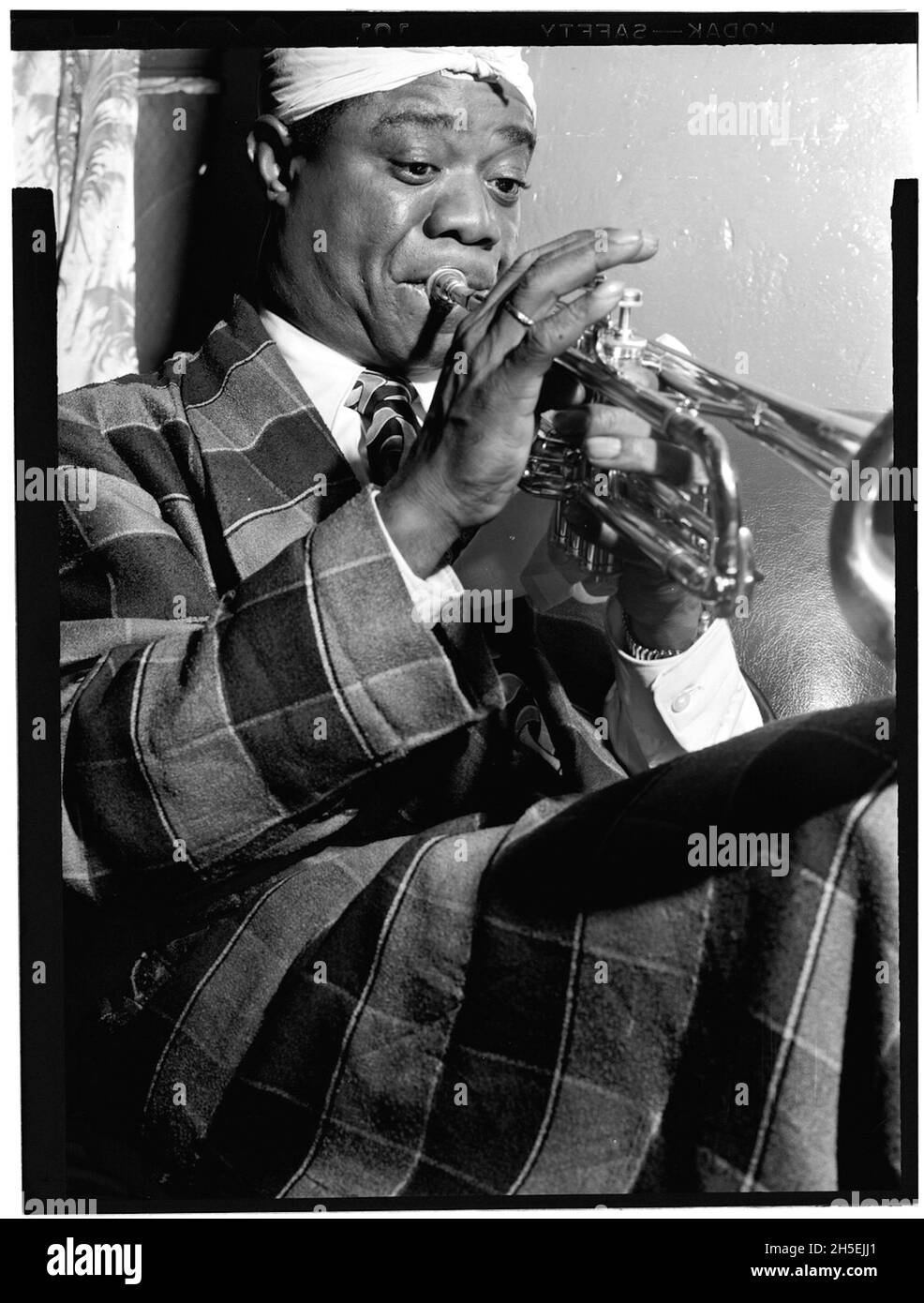 William P Gottlieb Fotografia di Louis Armstrong - Aquarium, New York Foto Stock