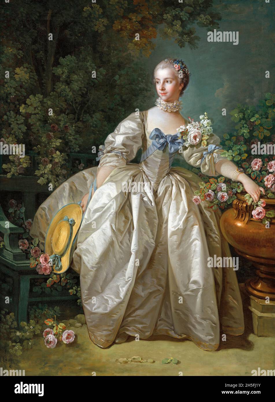 Madame Bergeret di Francois Boucher (1703-1770), olio su tela, c.. 1766 Foto Stock