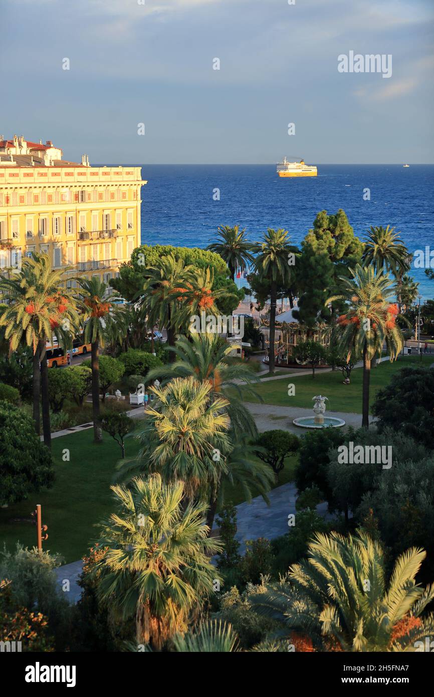 Cote d'azur, Cote d'azur, 06, Jardin d'Albert 1er, Alpes Maritimes, PACA, Foto Stock