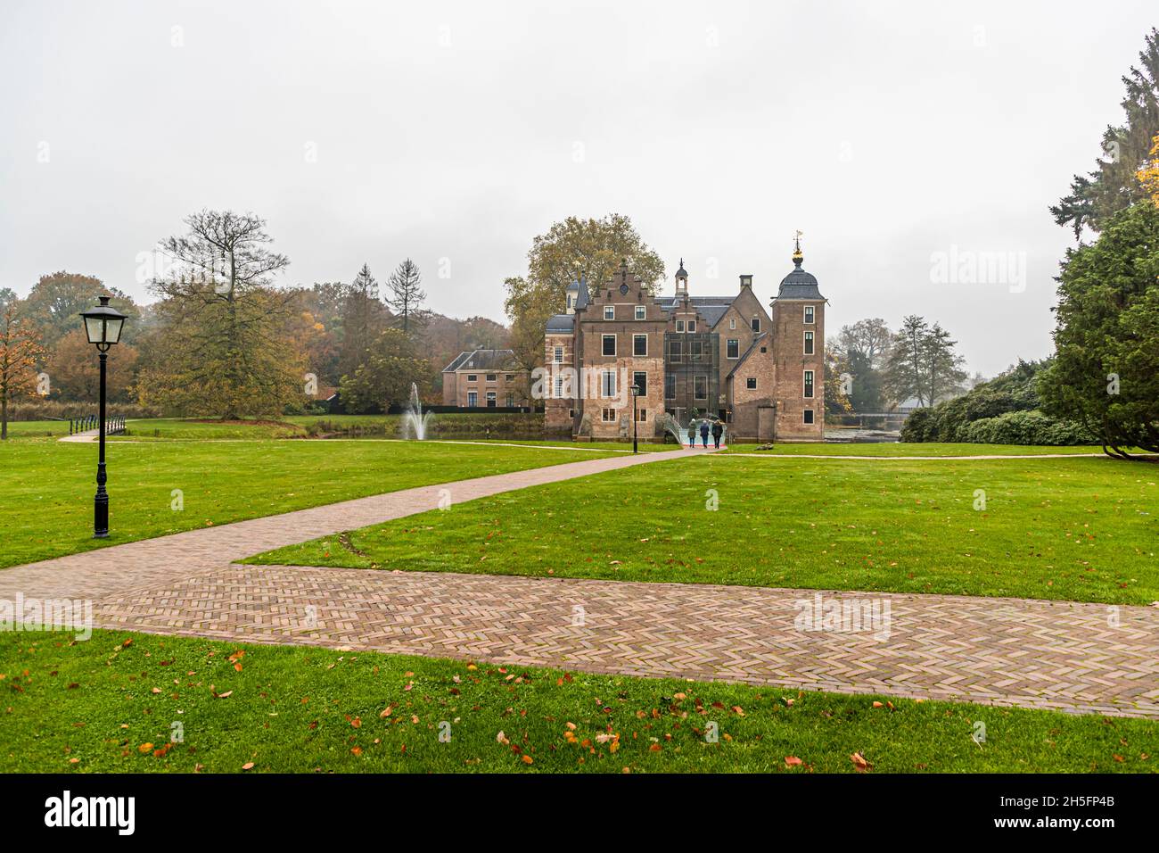 Il Castello di Ruurlo è un edificio storico della provincia di Gelderland, nella parte orientale dell'Olanda. Ruurlo, Paesi Bassi Foto Stock
