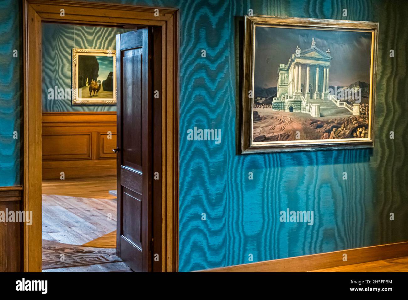 Il Castello di Ruurlo ospita la più grande collezione di opere dell'artista olandese Carel Willink (1900-1983). Ruurlo, Paesi Bassi Foto Stock