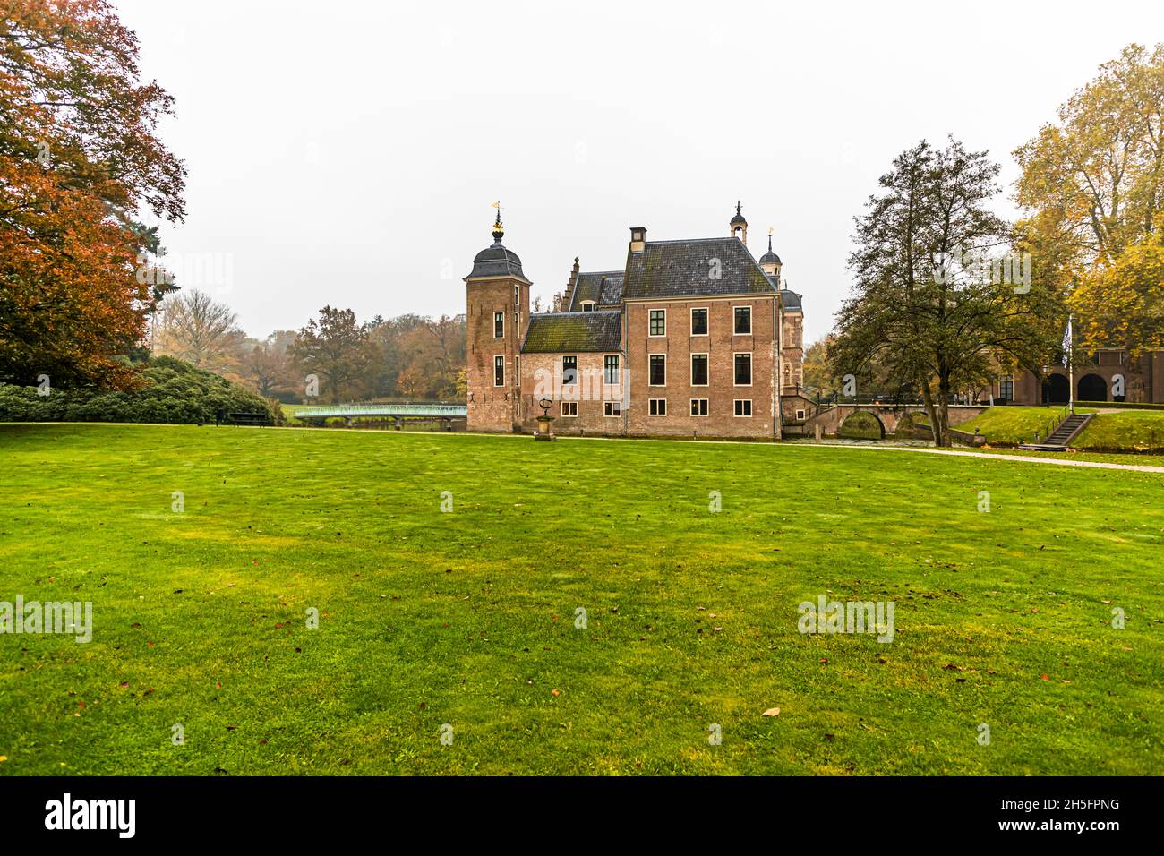 Il Castello di Ruurlo è un edificio storico della provincia di Gelderland, nella parte orientale dell'Olanda. Ruurlo, Paesi Bassi Foto Stock