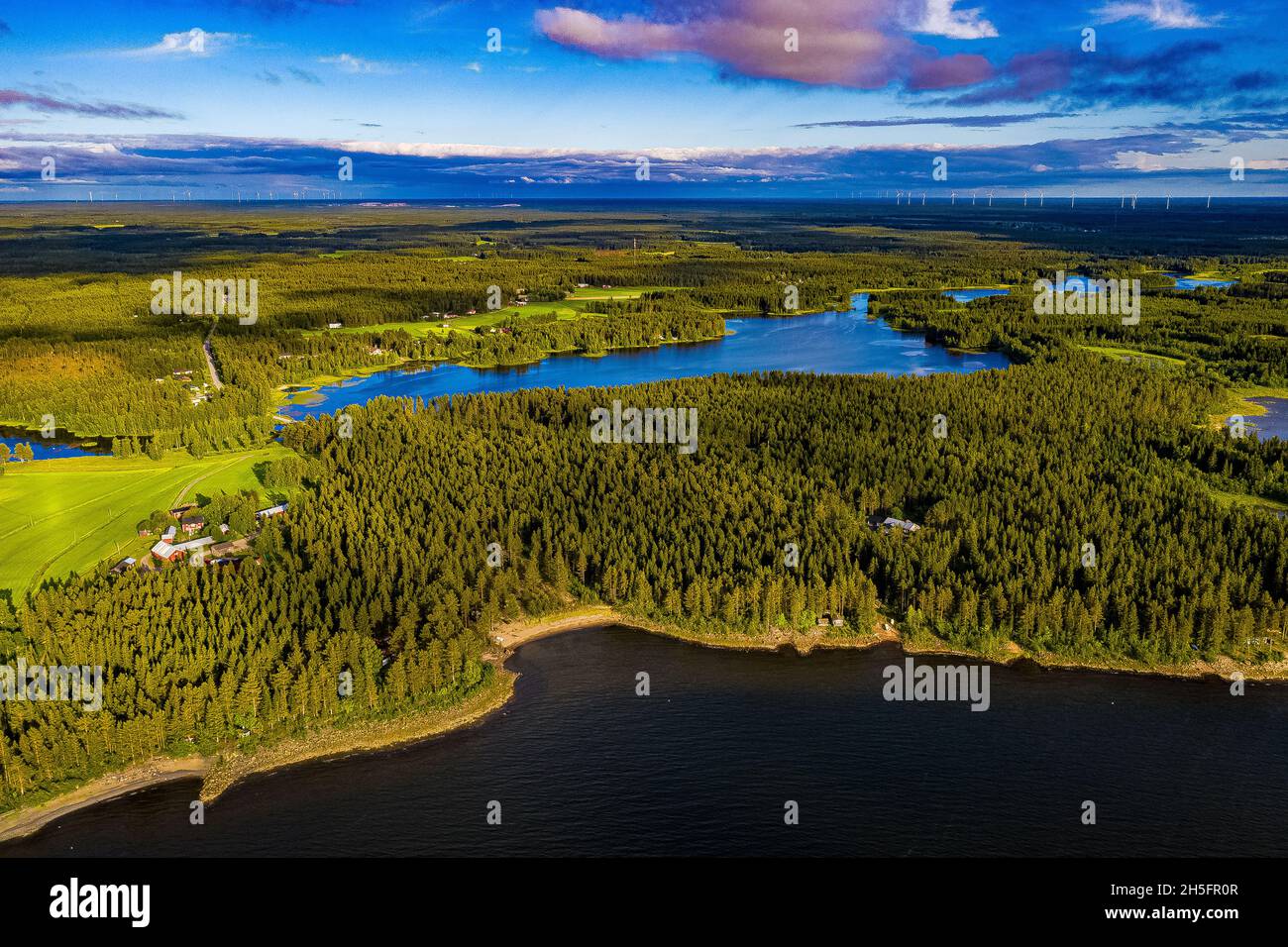 Finnland aus der Luft Foto Stock