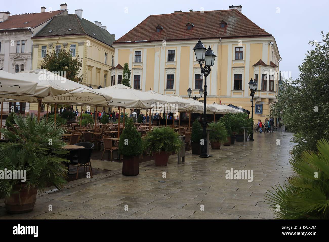 Visitare Győr Foto Stock