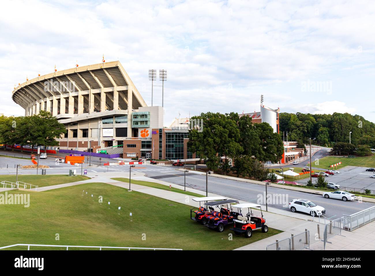 Clemson, South Carolina - 17 settembre 2021: Memorial Stadium nel campus della Clemson University Foto Stock