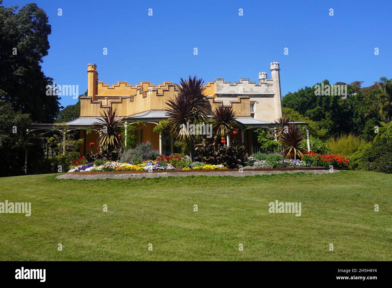Vaucluse House, Sydney, in una mattinata di primavera soleggiato Foto Stock