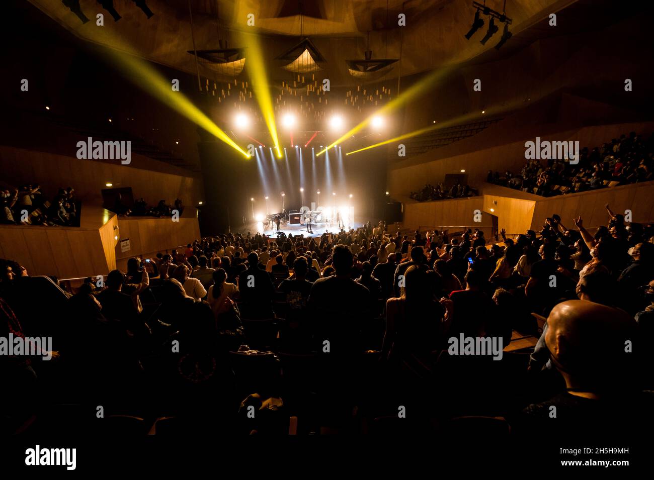 Concierto de Rulo y la contrabanda en el Auditorio de Zaragoza, Sala Mozart, el domingo 7 de noviembre de 2021 Foto Stock