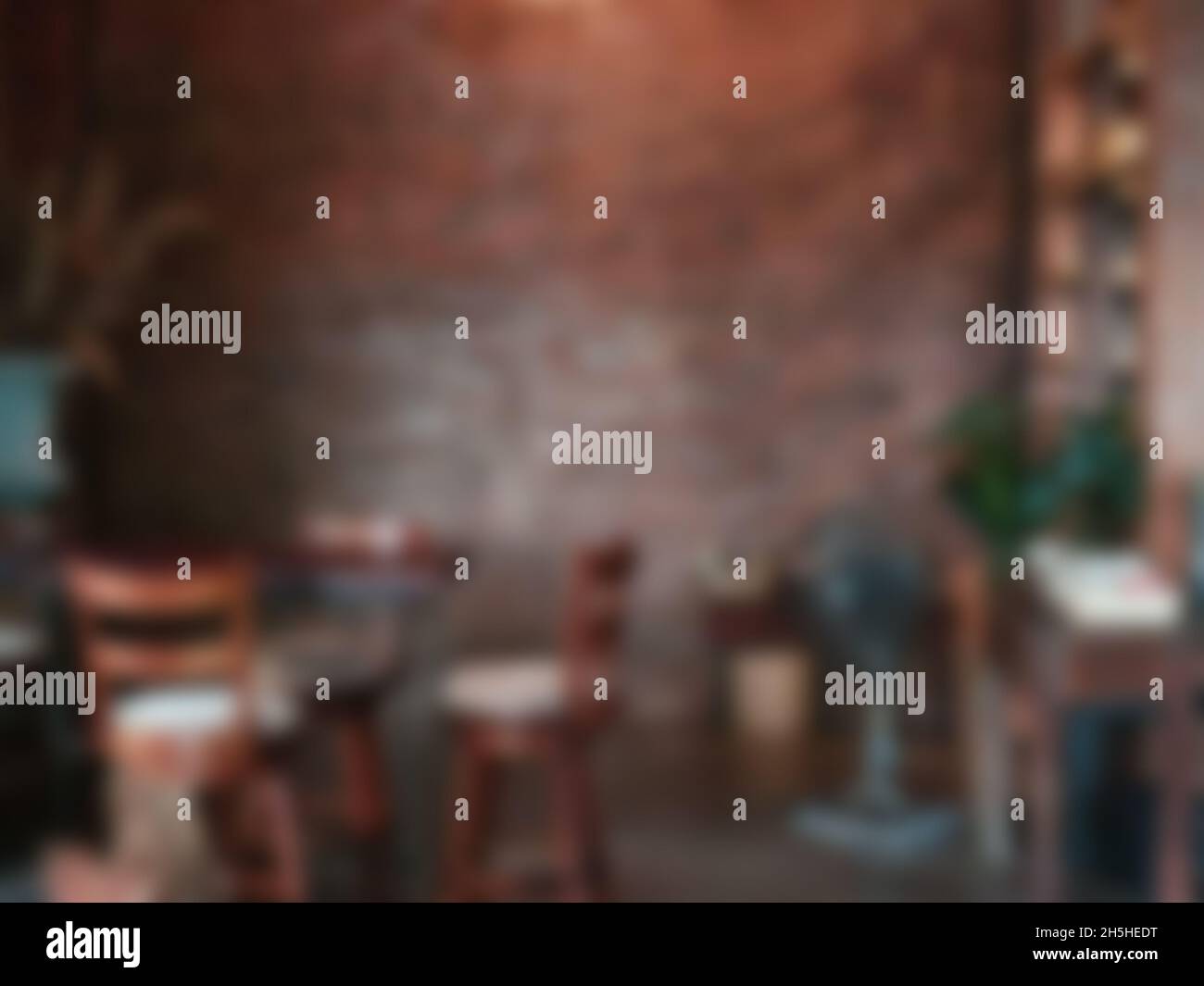 sfocato sfocato sfocato sfondo del caffè caffetteria ristorante Foto Stock